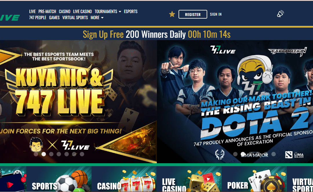 Online 747live Casino Games