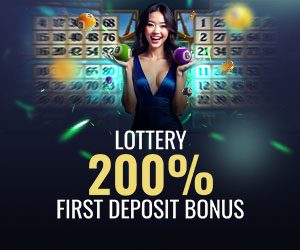 Lottery Games 200% First Deposit Bonus