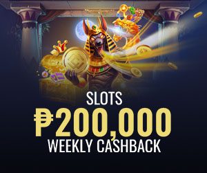 Arcade, Slots & Table Games 200,000 PHP Weekly Cashback